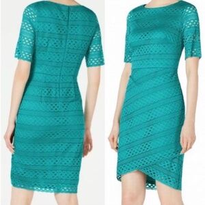 Teal Lace Dress, Size 8 Petite